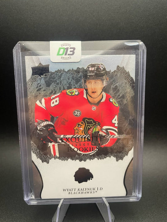 21-22 Exquisite Collection Rookie 1 of 1 Wyatt Kalynuk Chicago  1/1 WOW