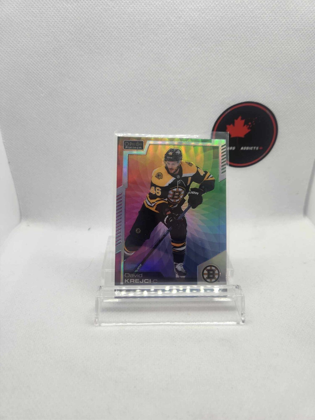 2020-21 O-Pee-Chee Platinum Rainbow Color Wheel David Krejci #77