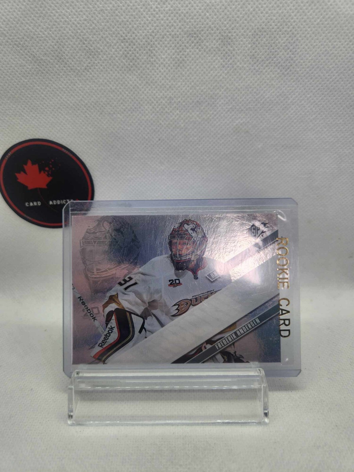 2013-14 SPX ROOKIE FREDERIK ANDERSEN ANAHEIM DUCKS