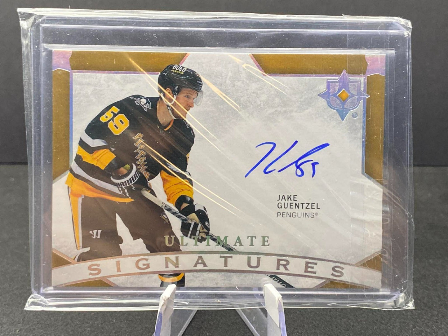 2021-22 JAKE GUENTZEL ULTIMATE SIGNATURES SUPER RARE SHORT PRINT