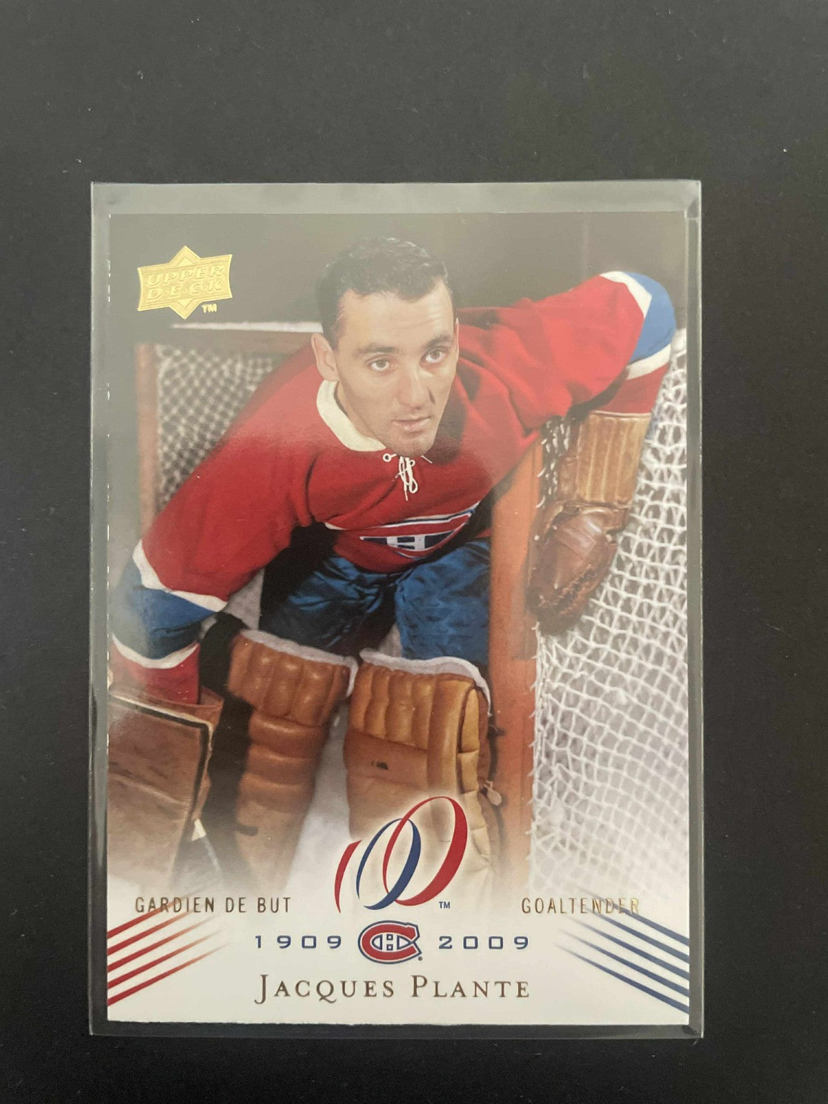 08 Upper Deck Canadiens Centennial Jacques Plante Base #33 REF I