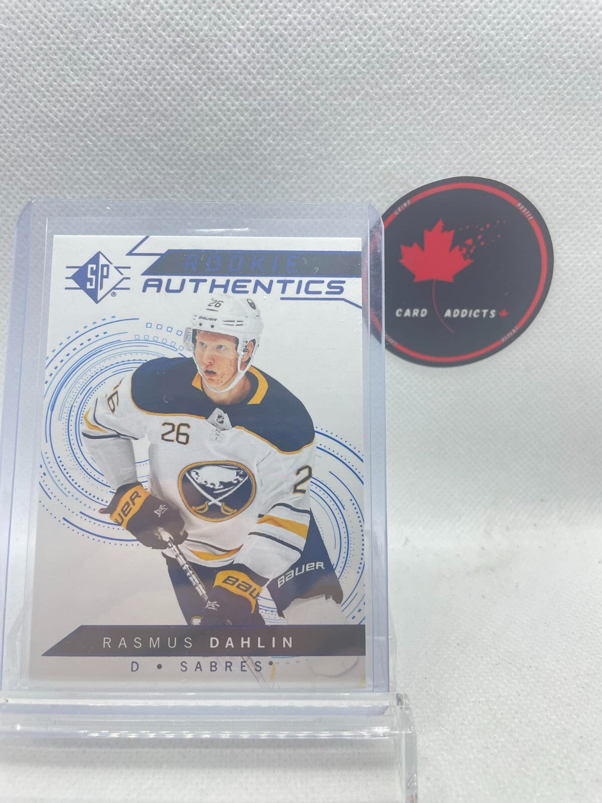 2018-19 SP Authentic Rookie Authentics Blue Parallel #120 Rasmus Dahlin RC