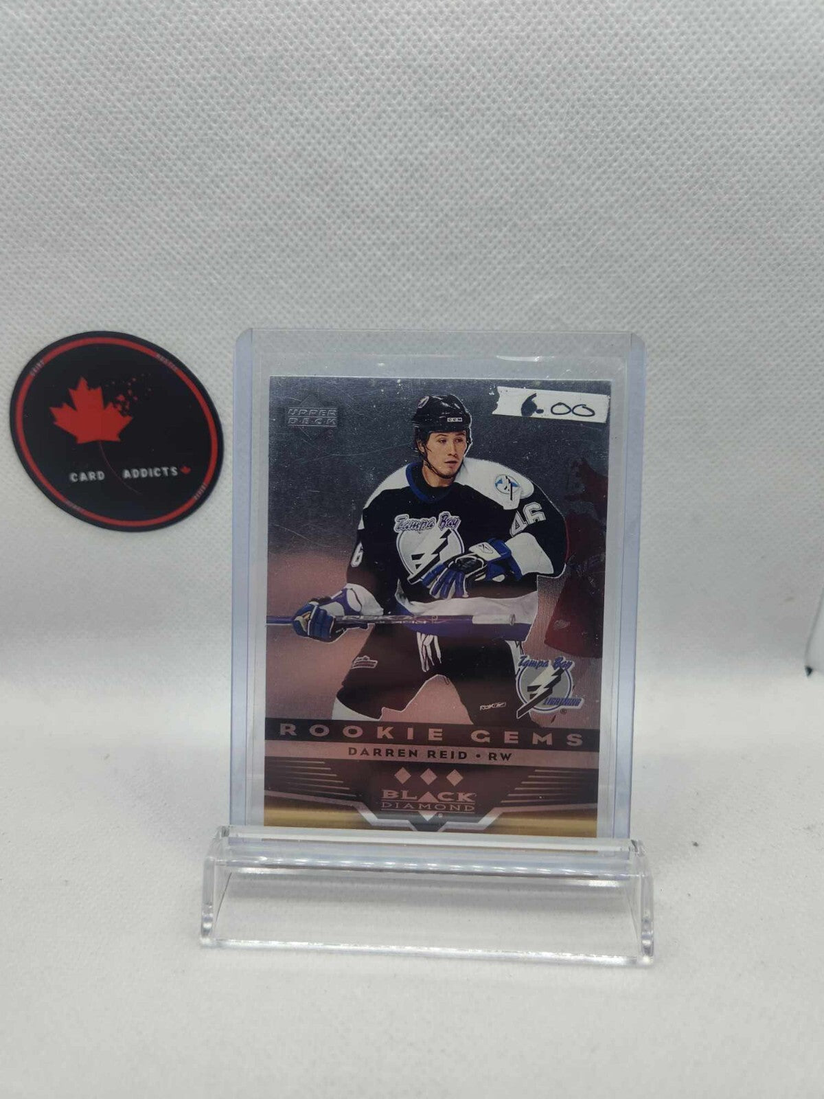 2005-06 BLACK DIAMOND 285 DARREN REID ROOKIE GEMS RC TAMPA BAY LIGHTNING