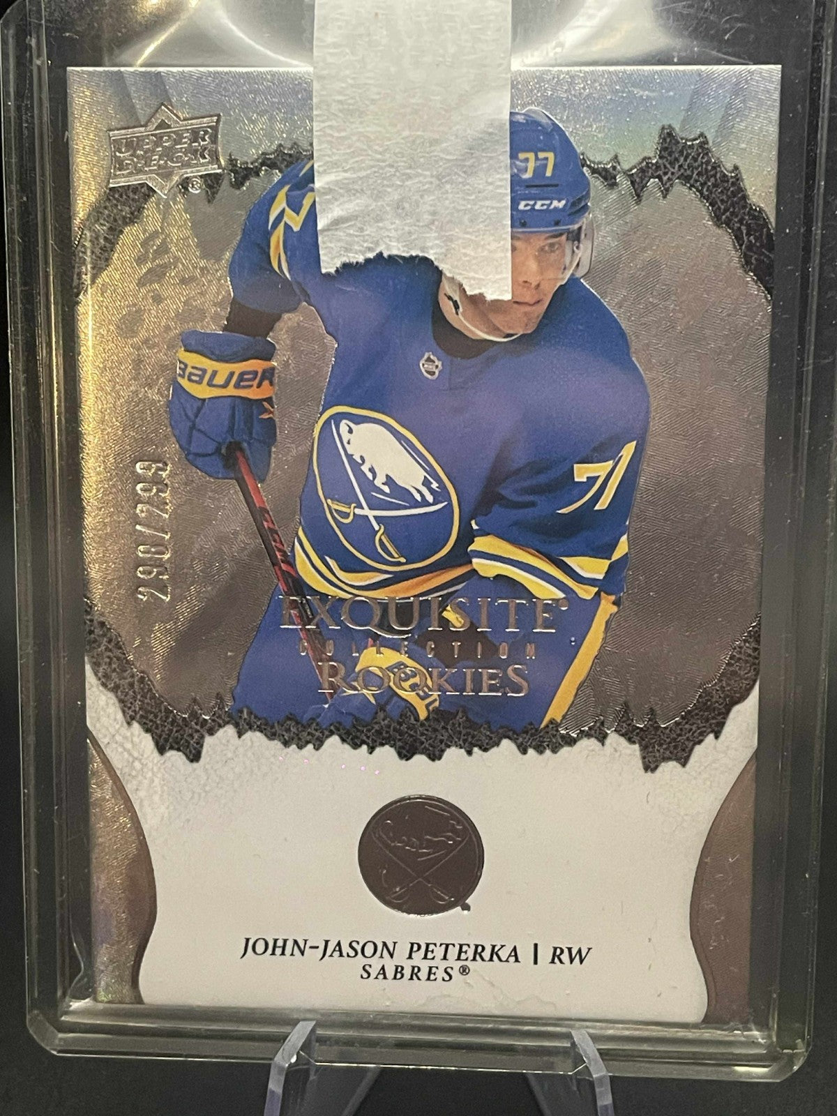 2021-22 Exquisite Collection Rookies #R-1 John-Jason Peterka Buffalo /299