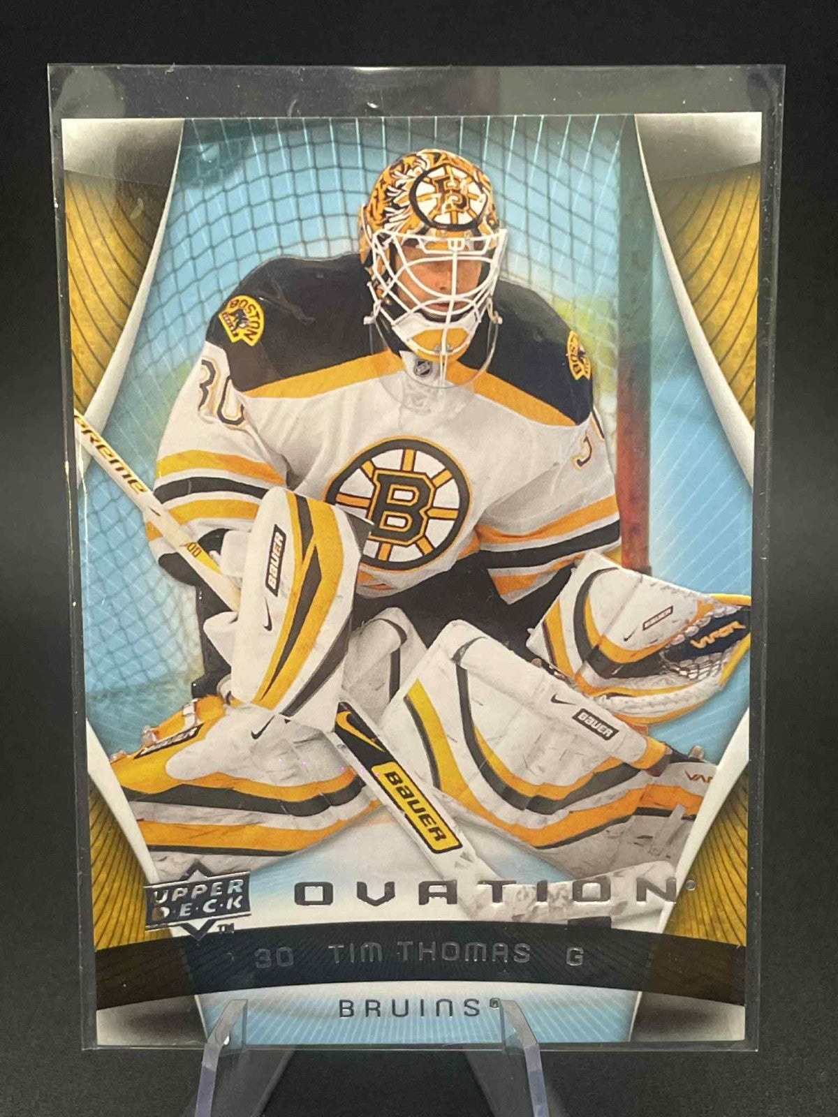 2009-10 Upper Deck Ovation Tim Thomas #8 Boston Bruins REF I