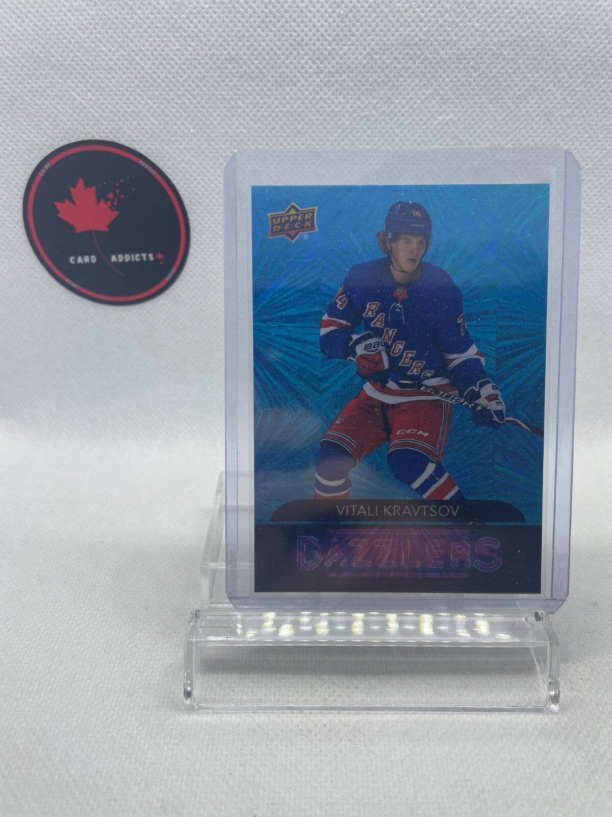 2020-21 Upper Deck Dazzlers BLUE Vitali Kravtsov New York Rangers #DZ-82