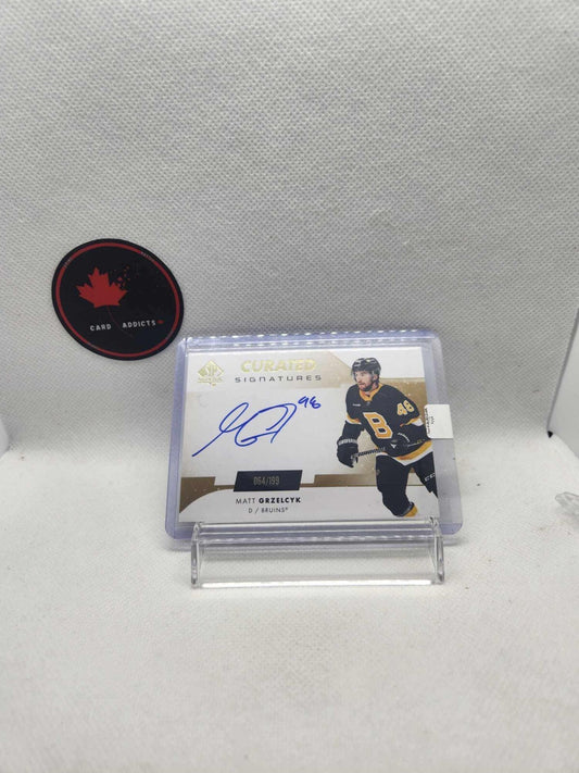 2022-23 UD - SP Authentic - Curated Signatures Matt Grzelcyk SPC-MG /199