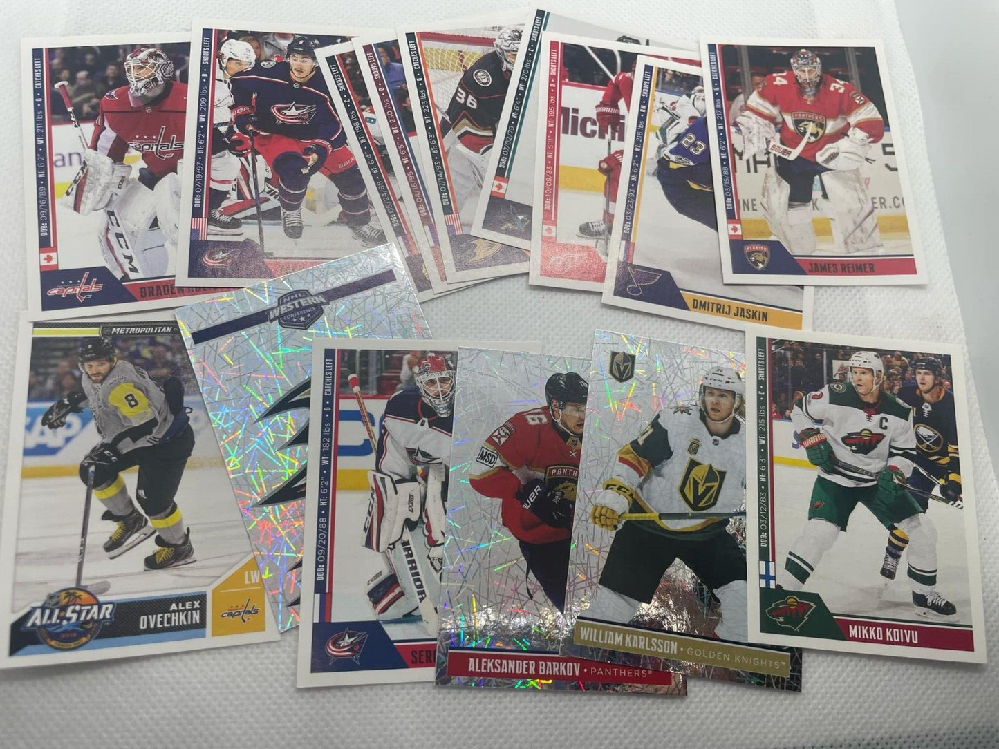 LOT of 15 Various Panini Hockey Stickers Ovechkin Barkov