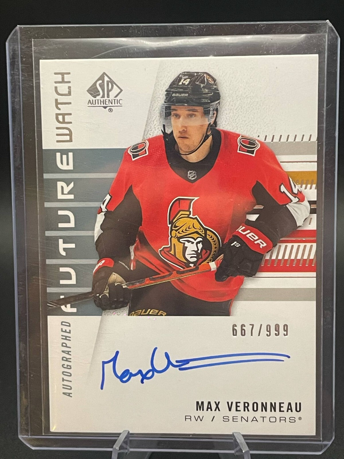 2019-20 SP Authentic Future Watch Rookie Autograph #156 Max Veronneau /999 AUTO