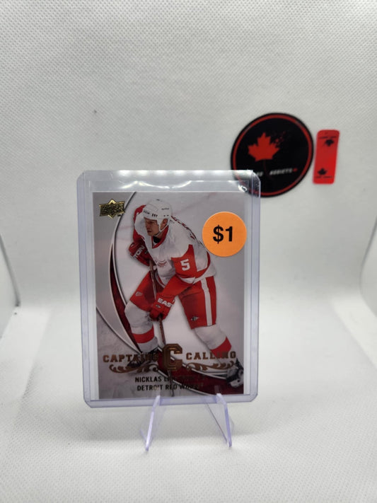 2008-09 UPPER DECK SERIES ONE CAPTAINS C CALLING #CPT4 NICKLAS LIDSTROM
