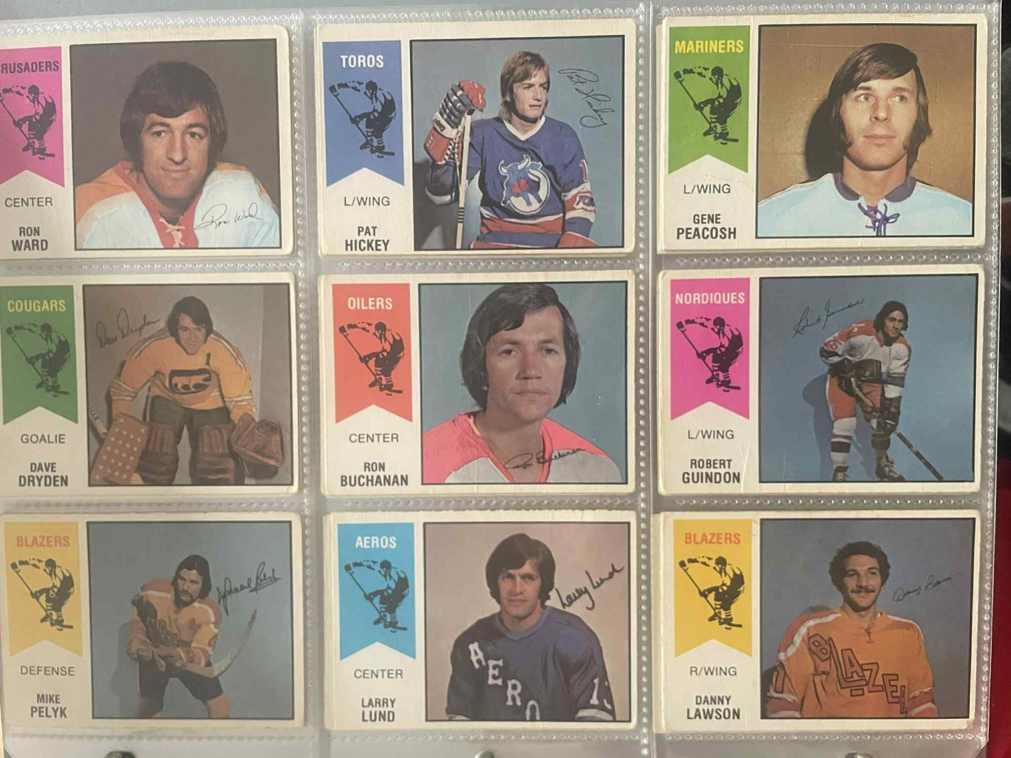 1974-75 OPC WHA Cards Complete Set 66/66 REF I