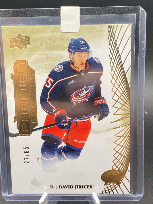 2022-23 Upper Deck Premier Rookies Gold /65 David Jiricek #135 Rookie RC