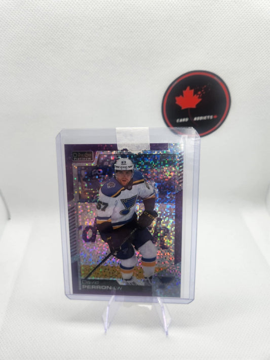2020-21 O-Pee-Chee Platinum David Perron Violet Pixels Card /399