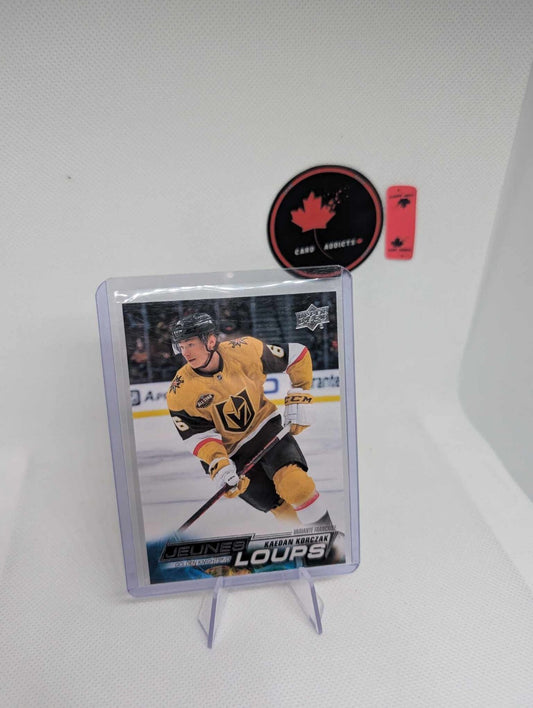 2022-23 Upper Deck Series 1 French Young Guns/Jeunes Loupes Kaedan Korczak #218