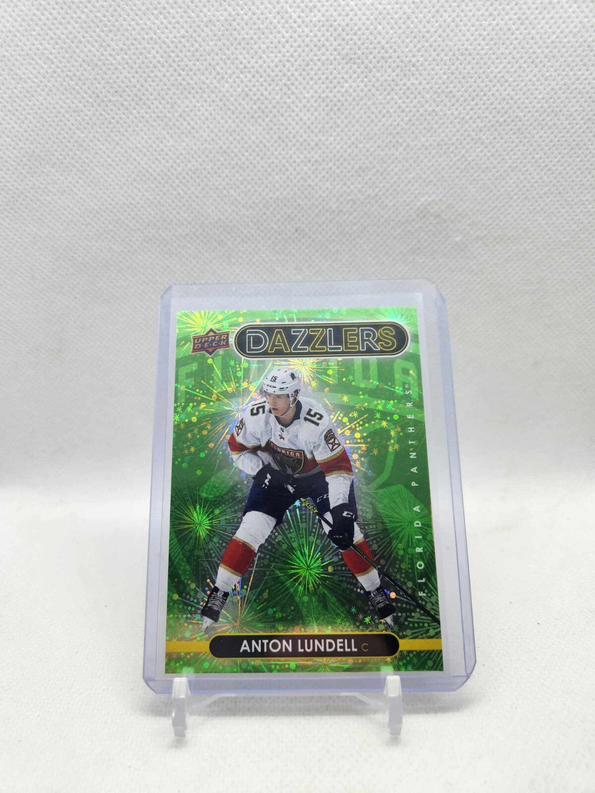 Anton Lundell 2021-22 Upper Deck Dazzlers Green #DZ-116 Florida Panthers RC