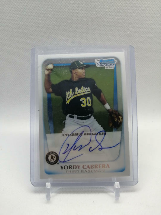 2011 (ATHLETICS) Bowman Chrome Prospect Autographs #BCP97 Yordy Cabrera