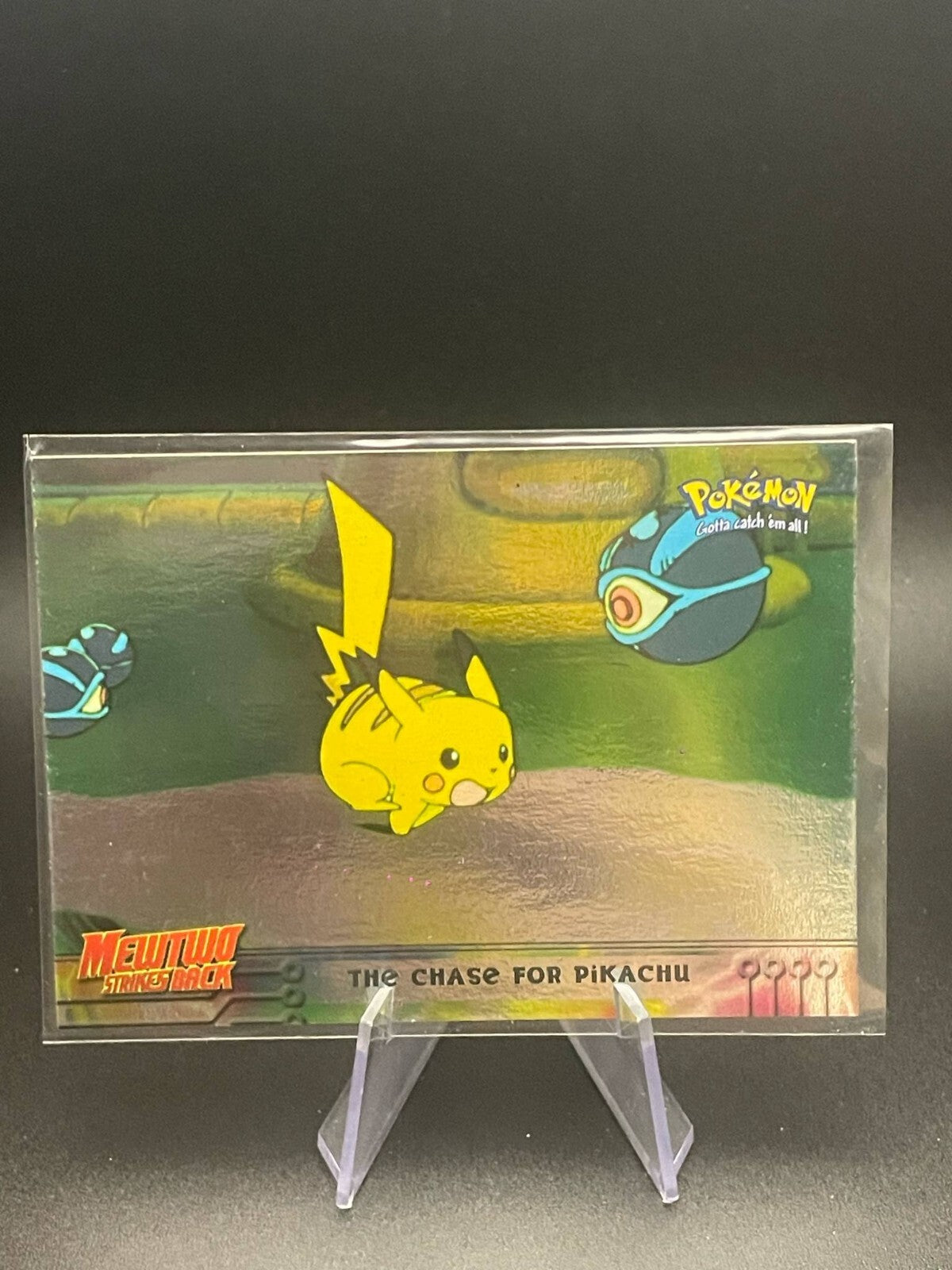 The Chase for Pikachu Mewtwo Strikes Back Topps 1999 Pokemon Card Blue Label