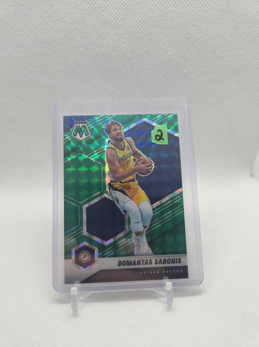 2020-21 Panini Mosaic Domantas Sabonis Green Prizm Pacers