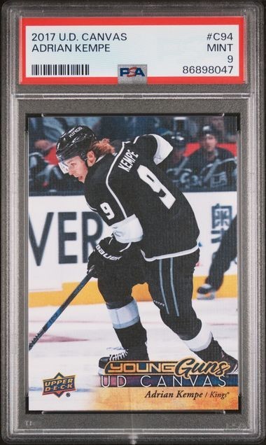 2017-2018 UD Series 1 Young Guns Canvas Adrian Kempe PSA 9