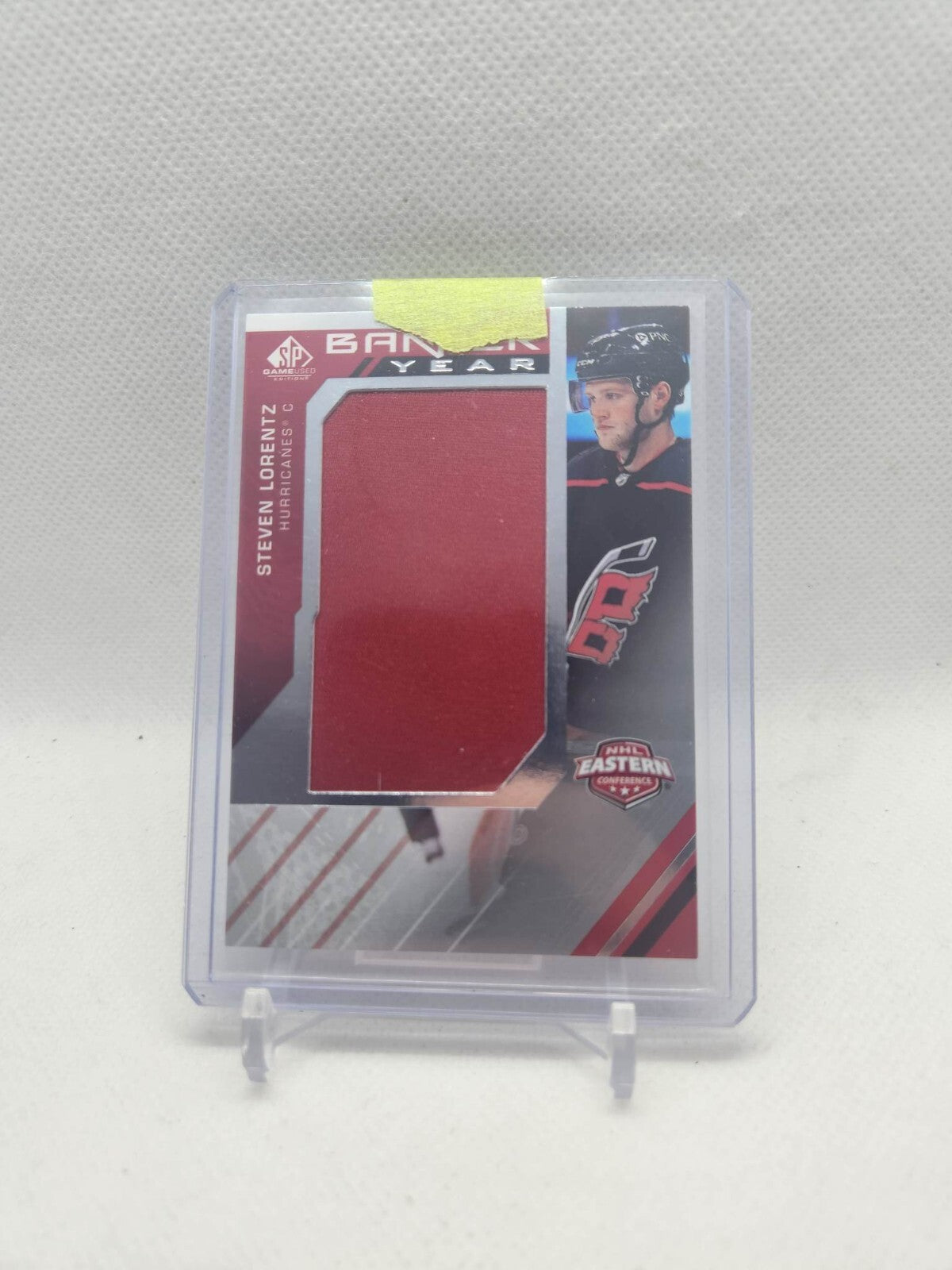 Steven Lorentz 2021-22 SP Game Used #BYE-SL Banner Year Relic - Hurricanes