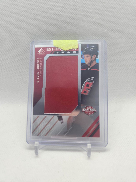 Steven Lorentz 2021-22 SP Game Used #BYE-SL Banner Year Relic - Hurricanes