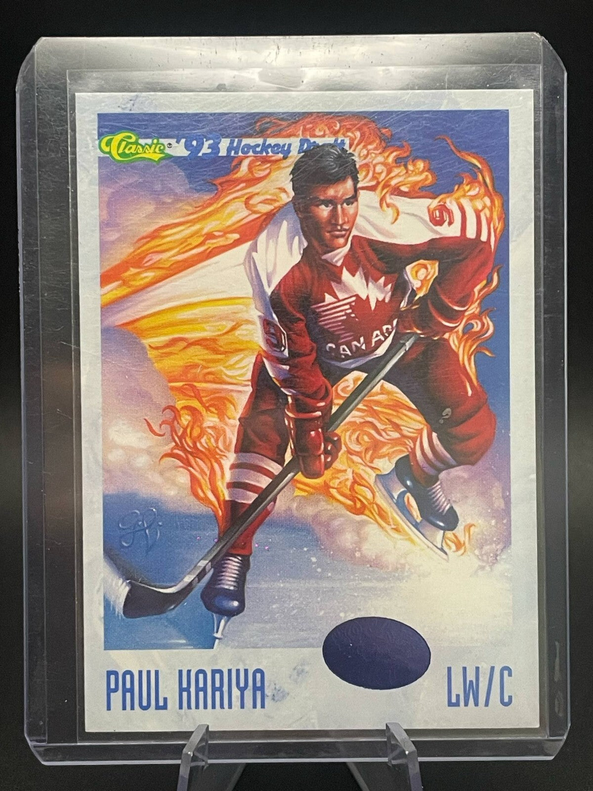 (1) PAUL KARIYA 1993 CLASSIC # 113 TEAM CANADA NM+ CARD