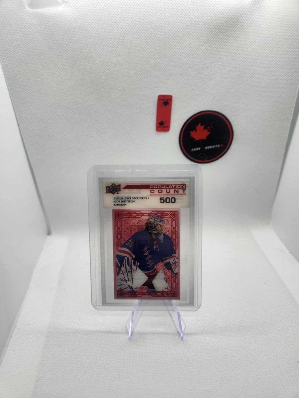 2023-24 Upper Deck Series 1: Igor Shesterkin POPULATION COUNT 500 #PC-20