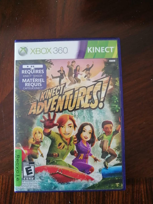 Kinect Adventures (Microsoft Xbox 360, 2010) With Manual