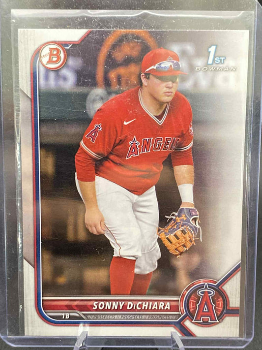 2022 1st Bowman Draft Chrome ~ Sonny DiChiara ~ #BDC-16 ~ Los Angeles Angels