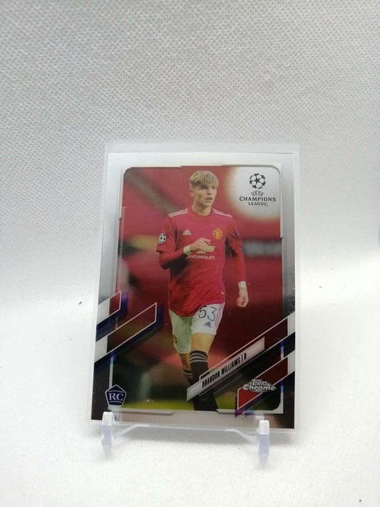 2020-21 Topps Chrome UEFA Brandon Williams Rookie RC #64 Machester United