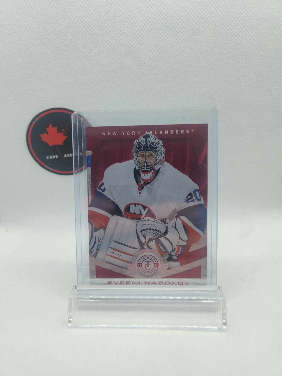 2013-14 Totally Certified Platinum Red /100 Evgeni Nabokov #55
