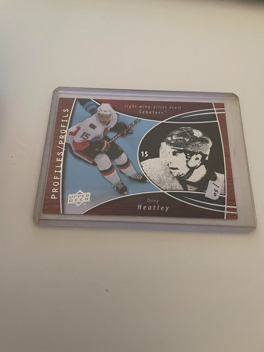 DANY HEATLEY 2008-09 SENATORS MCDONALDS #PRO4 PROFILS REF IJ