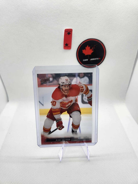 2022-23 Upper Deck Clear Cut Parallel #281 Blake Coleman - Calgary Flames