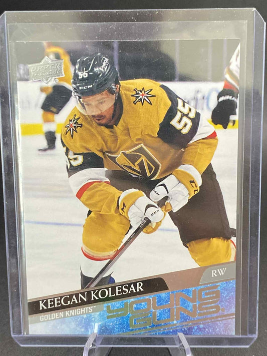 2020-21 UD Young Guns Keegan Kolesar Rookie Vegas Golden Knights 3 Available