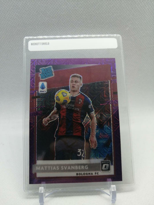 2020-21 Chronicles Mattias Svanberg Optic Rated Rookie Purple Mojo Bologna FC #1