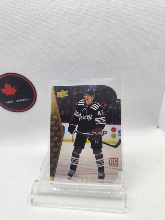 2023-24 Upper Deck #RDT-2 LUKE HUGHES Rookie Die Cut Gold Devils RC