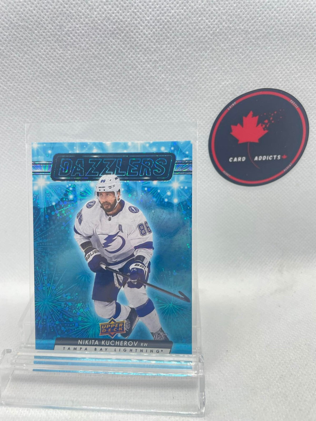 2023-24 Upper Deck Series 1 Dazzlers Blue Nikita Kucherov Tampa Bay Lightning
