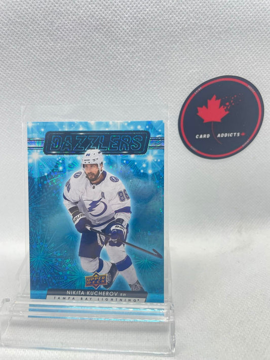 2023-24 Upper Deck Series 1 Dazzlers Blue Nikita Kucherov Tampa Bay Lightning