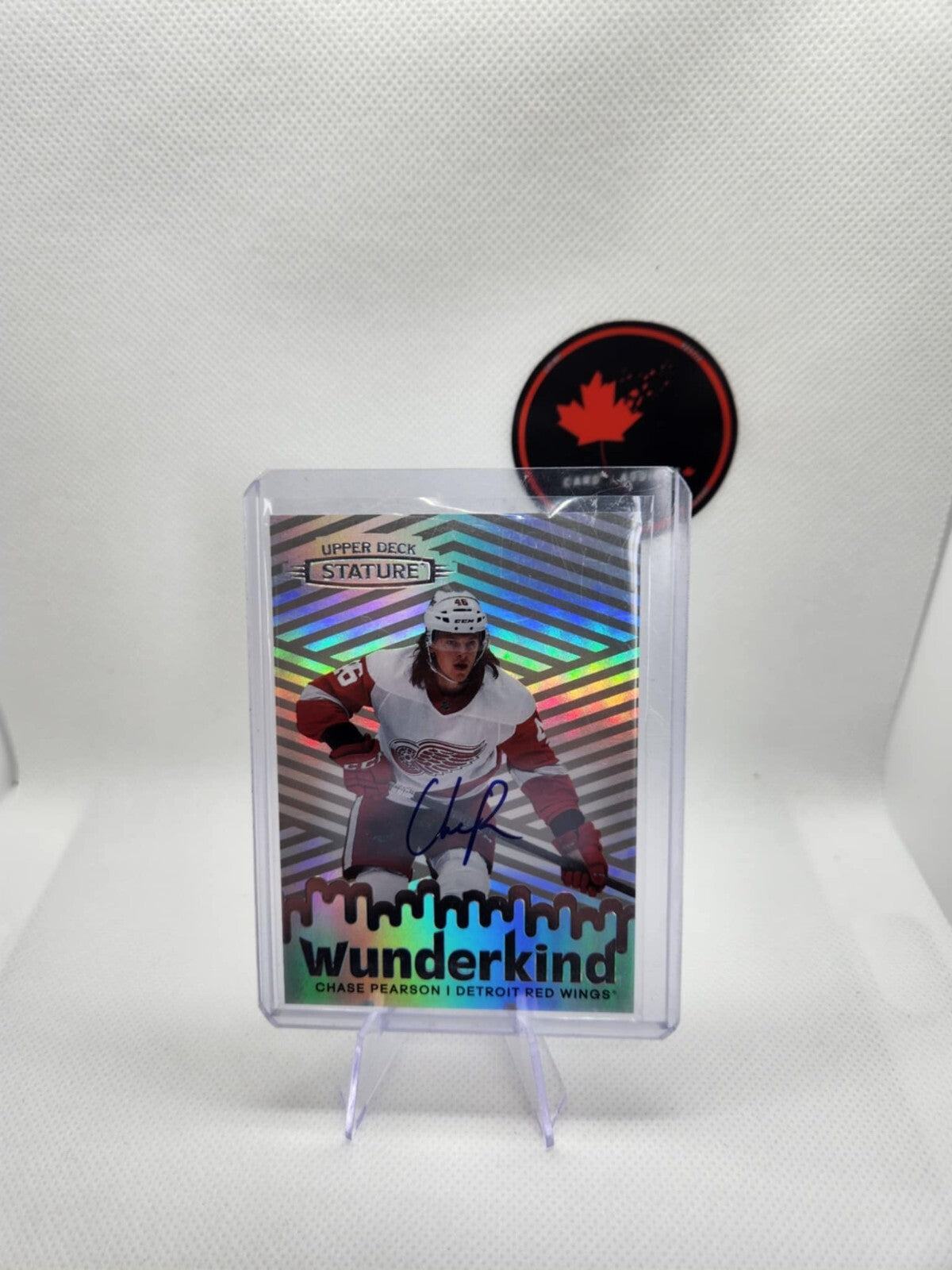 2022-23 Upper Deck Stature Wunderkind Auto Chase Pearson Auto Detroit Red Wings