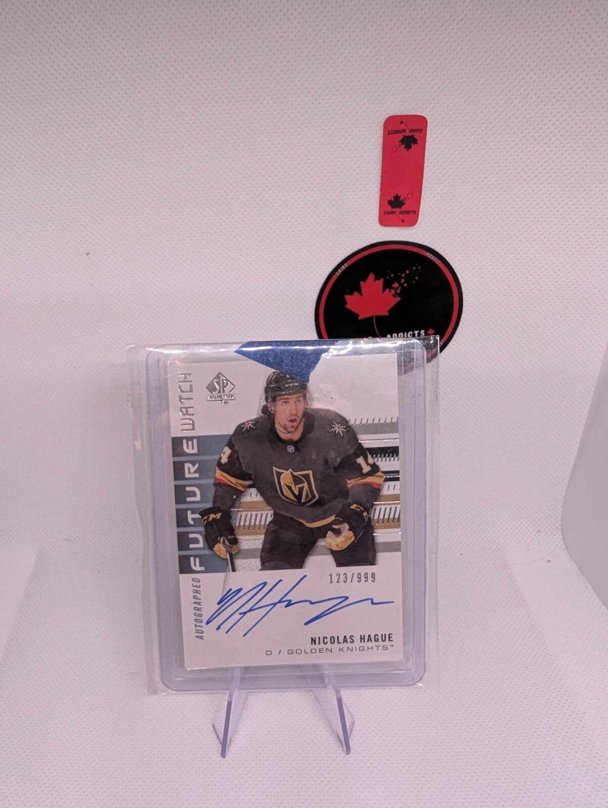 2019-20 SP AUTHENTIC NICOLAS HAGUE #211 FUTURE WATCH AUTO /999