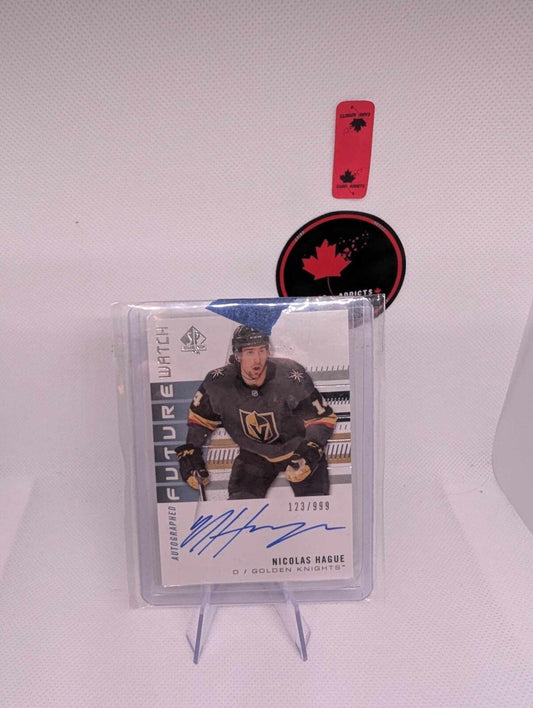 2019-20 SP AUTHENTIC NICOLAS HAGUE #211 FUTURE WATCH AUTO /999