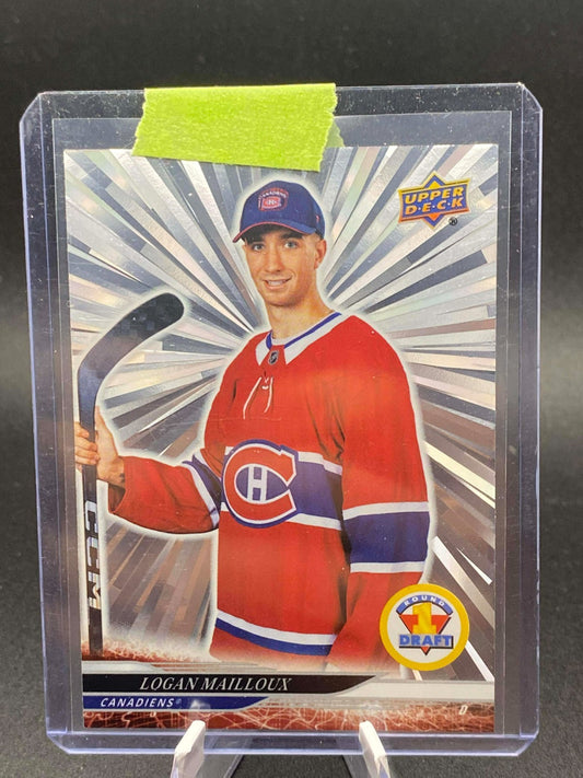 LOGAN MAILLOUX 24/25 Upper Deck 1st First Round Draft Rookie OUTBURST SP #739