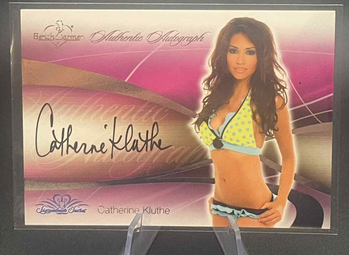 2008 Bench Warmers Signature Series Auto Catherine Kluthe Autograph