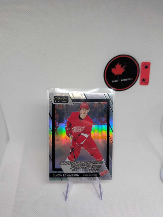 2023-24 OPC Platinum Marquee Rookie Simon Edvinsson ROOKIE RAINBOW #220 RARE