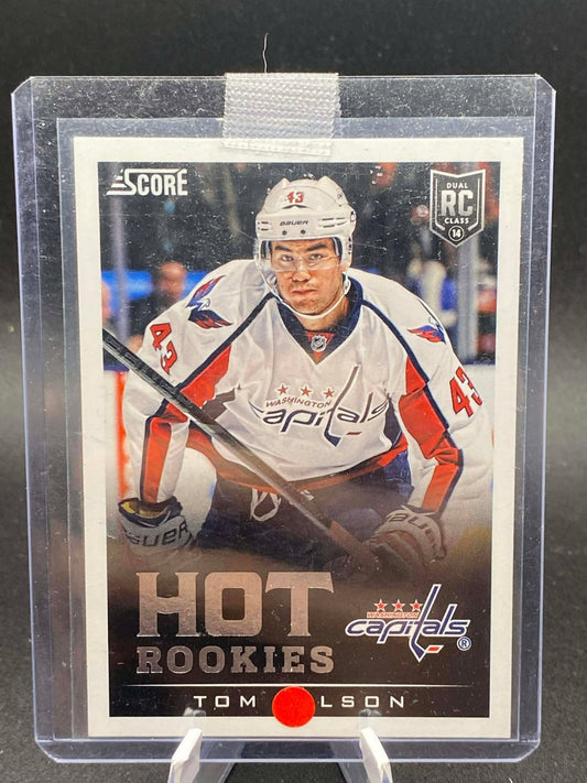 2013-14 Score Washington Capitals Hot Rookies Tom Wilson #6 Rookie RC