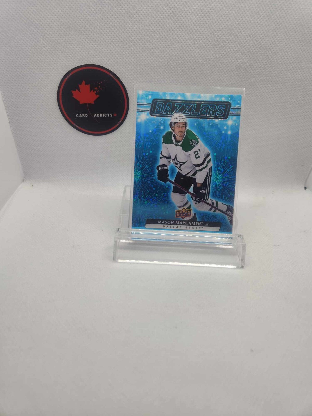 2023-24 Upper Deck Series 1 Blue Dazzlers DZ-3 Mason Marchment