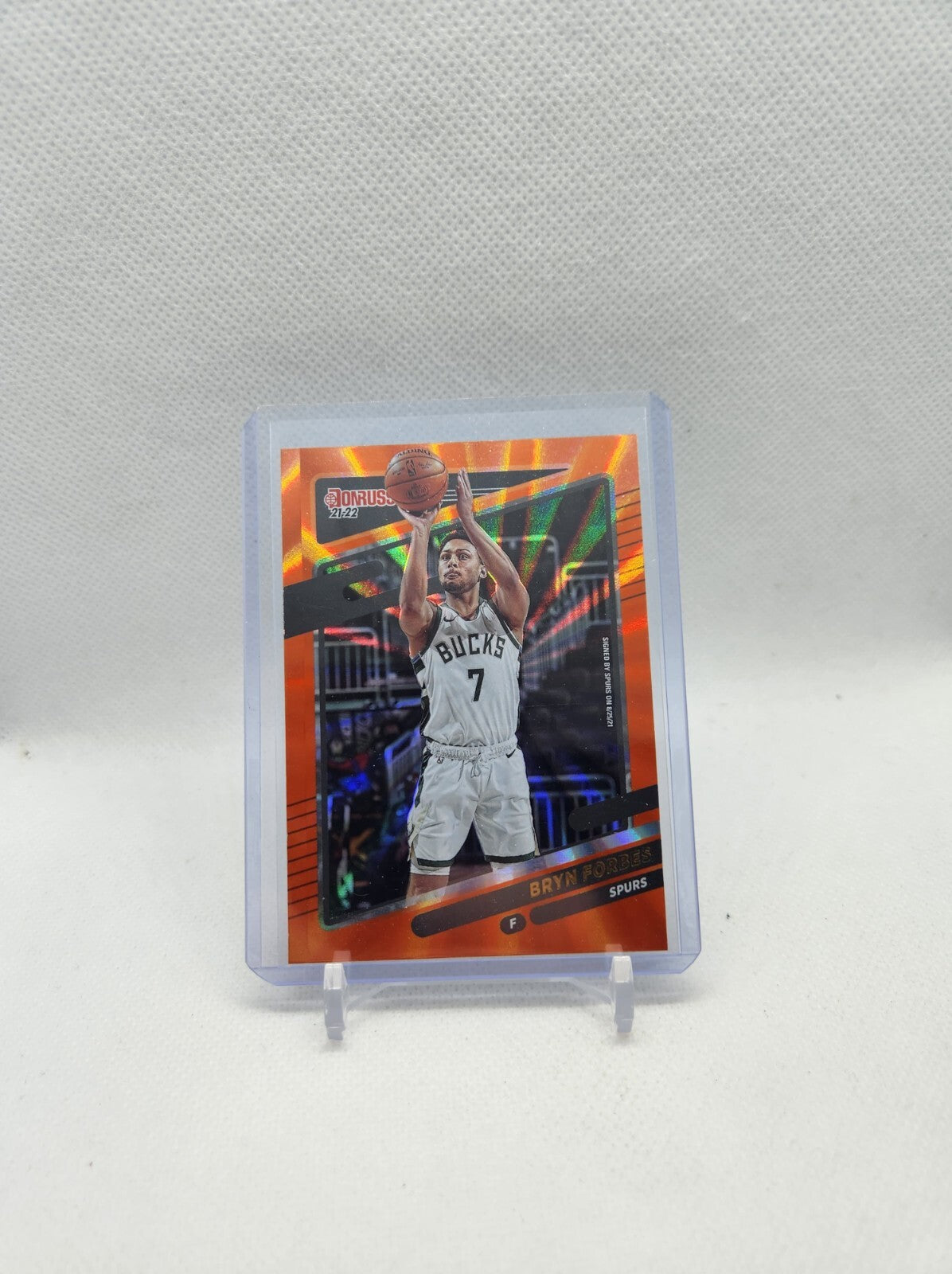 2021-22 Donruss Orange Holo Laser Bryn Forbes San Antonio Spurs #66