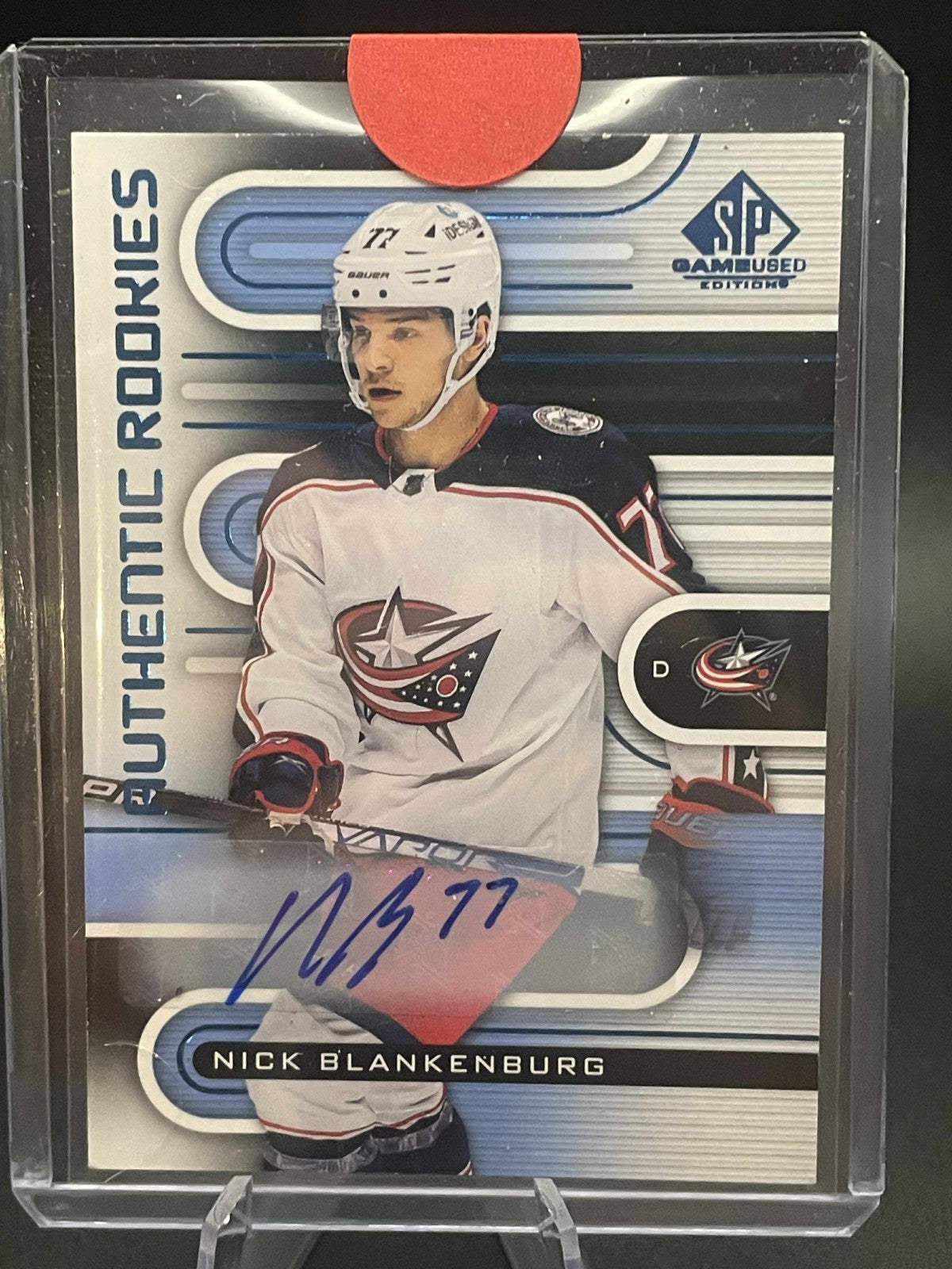 2022-23 SP Game Used Authentic Rookies Auto Nick Blankenburg Card# 210