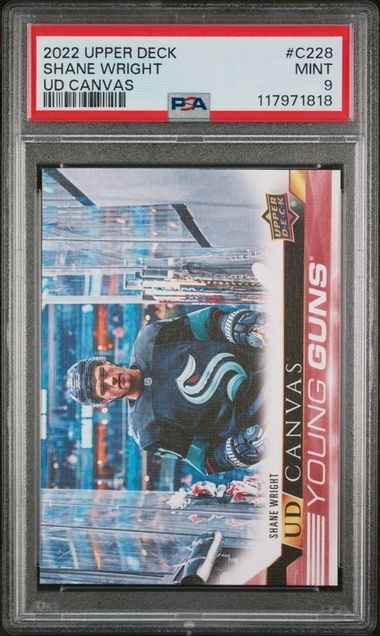 2022-23 UD Series 2 Shane Wright C228 Young Guns Canvas PSA 9 RC