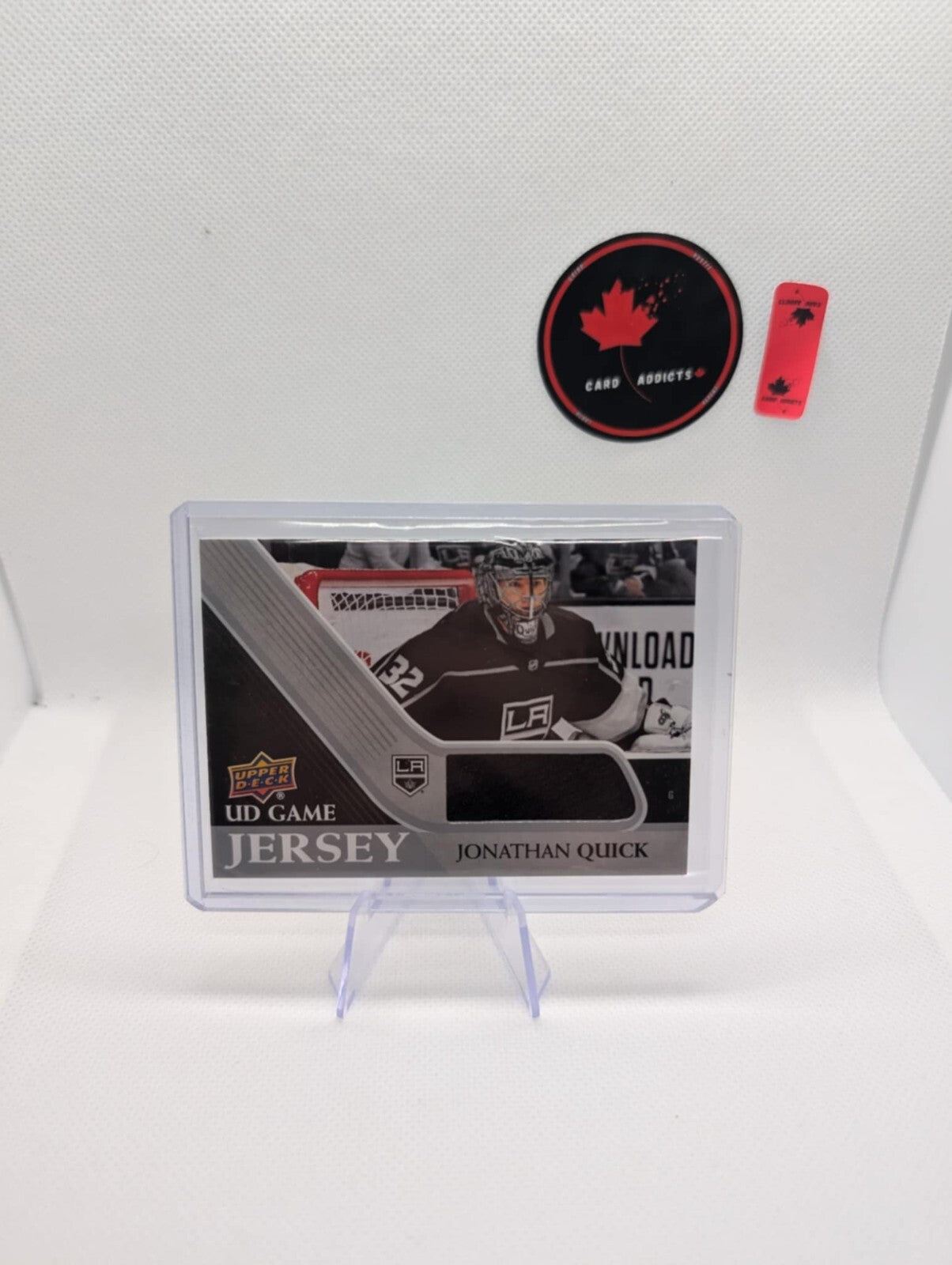 2020-21 UPPER DECK UD GAME JERSEY GREY JONATHAN QUICK LOS ANGELES KINGS #GJ-JQ